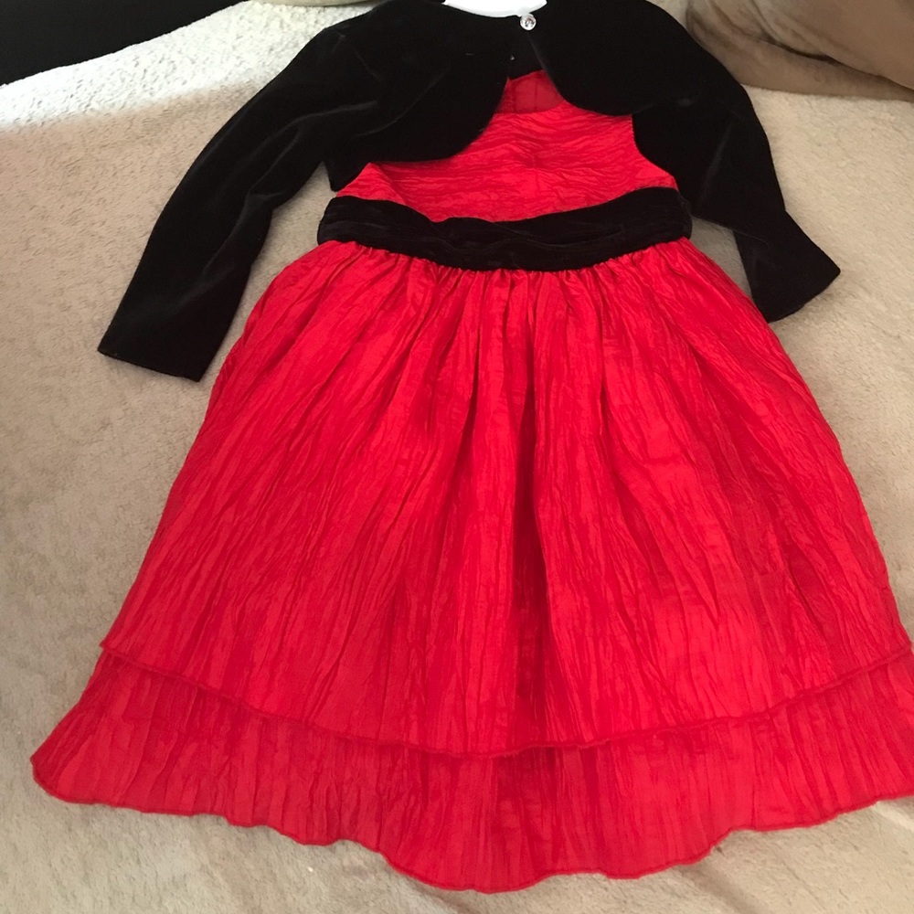 Used red Christmas dress 24 months